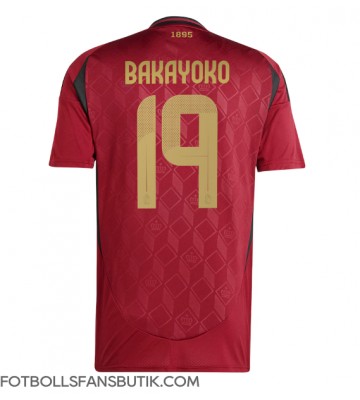 Belgien Johan Bakayoko #19 Replika Hemmatröja EM 2024 Kortärmad